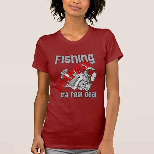 Vist Crappie De Reel Deal Ernstig Vist T-shirt (Voorkant)