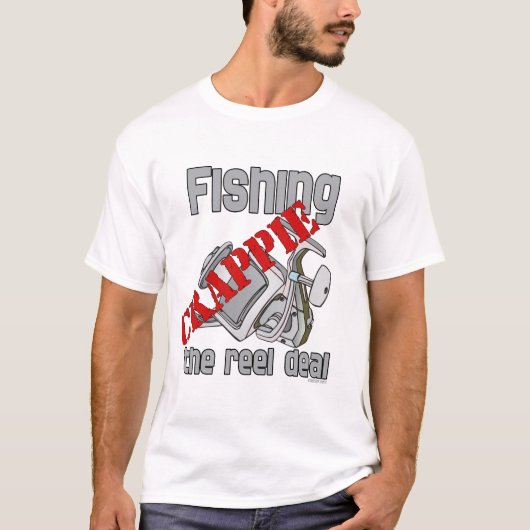 Vist Crappie De Reel Deal Ernstig Vist T-shirt (Voorkant)