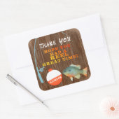 Vist Dank u Verjaardag Sticker (Envelop)