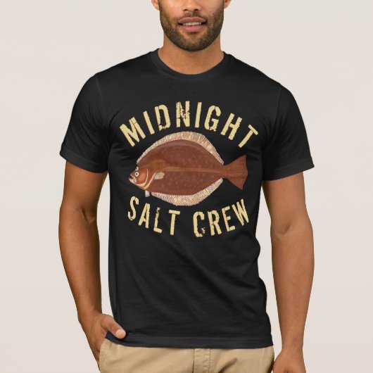Vist de Bergzout van de Midnight-gigging T-shirt (Voorkant)