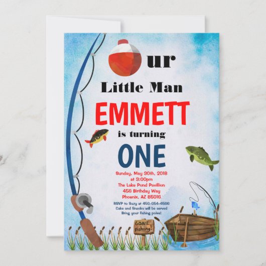 Vist de buitenste viszomer om het even welke leeft kaart (Voorkant)