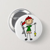 Vist de Button Stick Figuur (Voorkant /achterkant)