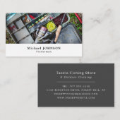 Vist de doos van de Pakket, Visserij, Vist Opslag Visitekaartje (Voorkant / Achterkant)