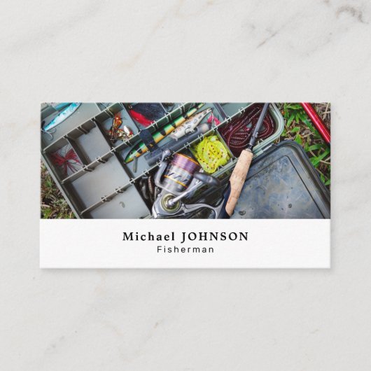 Vist de doos van de Pakket, Visserij, Vist Opslag Visitekaartje (Voorkant)
