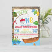 Vist de eerste uitnodiging van de verjaardag - de  (Staand voorkant)