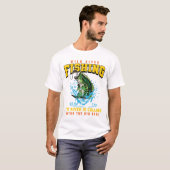 Vist de grote basvisvis cadeau vis vangen t-shirt (Voorkant volledig)