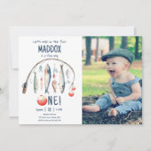 Vist de grote blauwe jongen van de dag kaart (Voorkant)