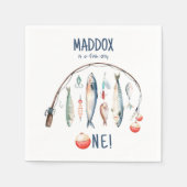 Vist de grote blauwe jongen van de dag servet (Voorkant)