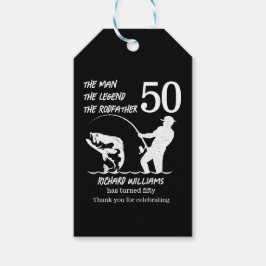 Vist de legende Rodfather 50ste verjaardag Cadeaulabel