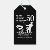 Vist de legende Rodfather 50ste verjaardag Cadeaulabel (Achterkant)