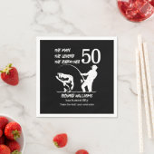 Vist de legende Rodfather 50ste verjaardag Servet (Insitu)