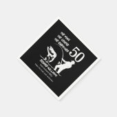 Vist de legende Rodfather 50ste verjaardag Servet (Hoek)