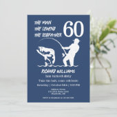 Vist de legende Rodfather 60ste verjaardag Kaart (Staand voorkant)