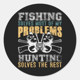 Vist de meeste van mijn problemen bij het jagen va ronde sticker