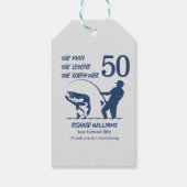 Vist de Rodfather Big Fish 50ste verjaardag Cadeaulabel (Achterkant)