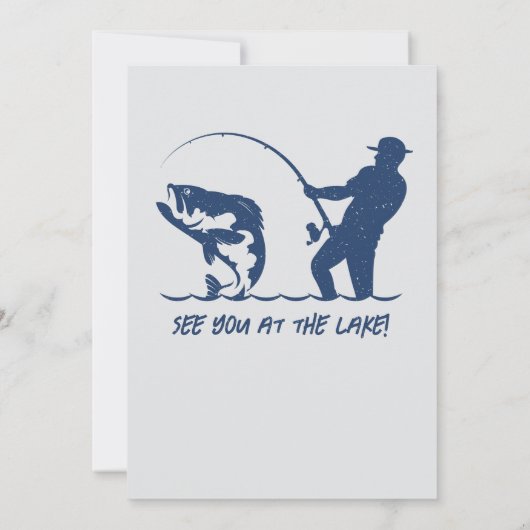 Vist de Rodfather Big Fish 50ste verjaardag Kaart (Achterkant)