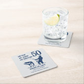 Vist de Rodfather Big Fish 50ste verjaardag Kartonnen Onderzetters (Insitu)