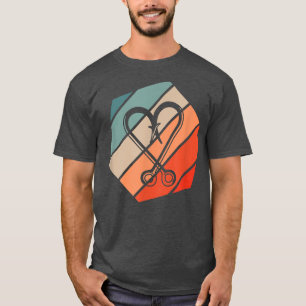 Vist de Stijl van de Retro van de Hooks 252 T-shirt
