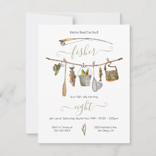 Vist de Uitnodiging van de Koud van de Partij van  (Voorkant)