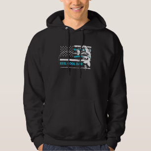 Vist de vader op de dag van de vaders hoodie