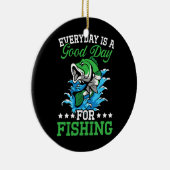 Vist de vissers van Lover Fisher Life Catcher Keramisch Ornament (Rechts)