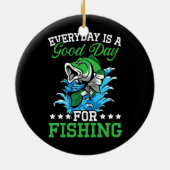 Vist de vissers van Lover Fisher Life Catcher Keramisch Ornament (Achterkant)