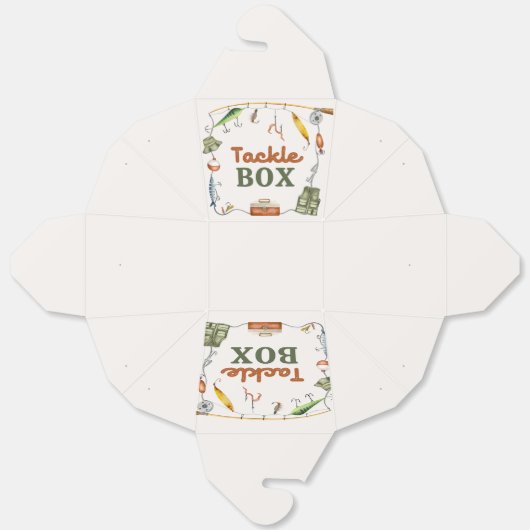 Vist de voorkeursbehandeling bedankdoosjes (Ongevouwen)