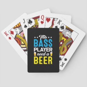 Vist deze visser een biertje nodig pokerkaarten