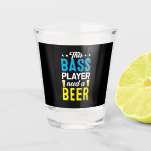 Vist deze visser een biertje nodig shot glas