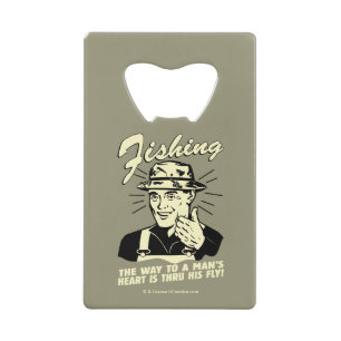 Vist: Door zijn vlucht Creditkaart Flessenopener