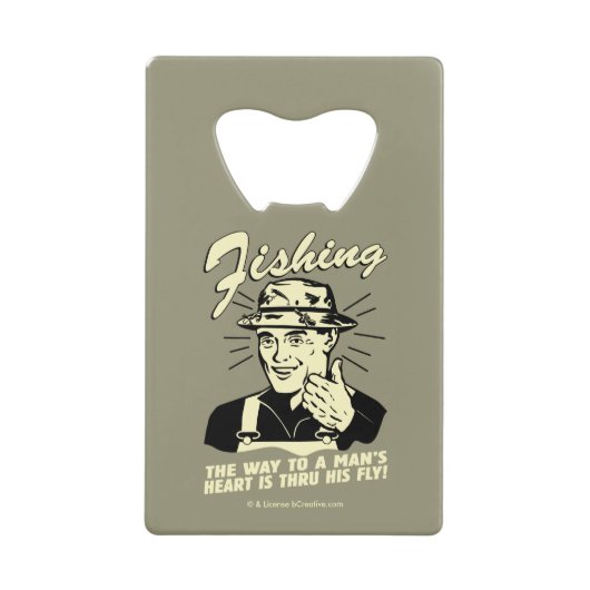 Vist: Door zijn vlucht Creditkaart Flessenopener (Voorkant)