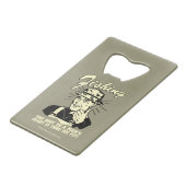 Vist: Door zijn vlucht Creditkaart Flessenopener (Achterkant Gekanteld)