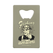 Vist: Door zijn vlucht Creditkaart Flessenopener (Achterkant)