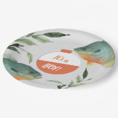 Vist een Baby shower Papieren Bordje (Gekanteld)