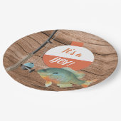 Vist een Baby shower Papieren Bordje (Gekanteld)