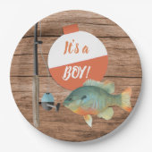 Vist een Baby shower Papieren Bordje (Voorkant)