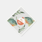 Vist een Baby shower Servet (Hoek)