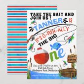 Vist één dag uitnodiging voor het grote aas (Voorkant / Achterkant)