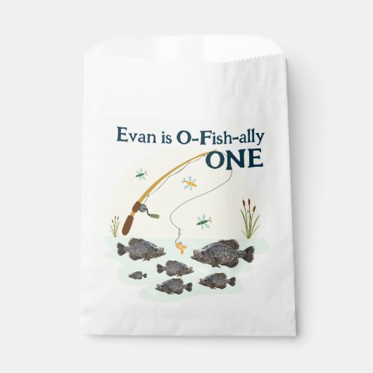 Vist één Kind eerste geboorte-inktvis Bedankzakje (Voorkant)