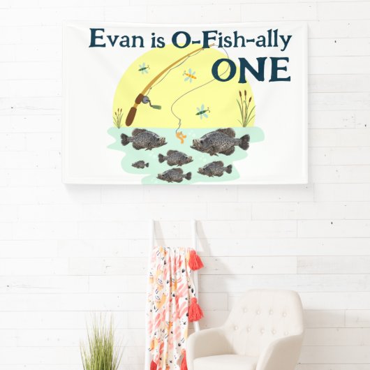 Vist een Kind eerste geboorte-inktvis Spandoek (Insitu)