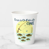 Vist een Kind eerste geboorte-mondaanval Papieren Bekers (Achterkant)