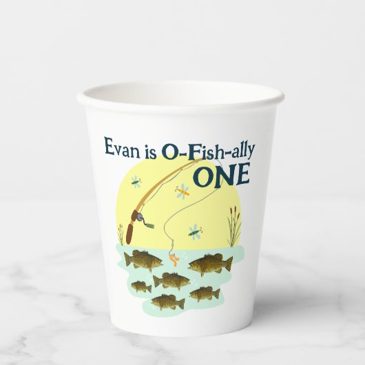 Vist een Kind eerste geboorte-mondaanval Papieren Bekers (Voorkant)