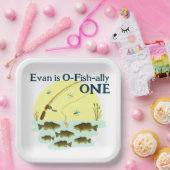 Vist een Kind eerste geboorte-mondaanval Papieren Bordje (Feest)