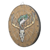 Vist een sprong over de Der Skull Antlers Dartbord (Voorkant Rechts)