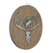 Vist een sprong over de Der Skull Antlers Dartbord (Voorkant Links)