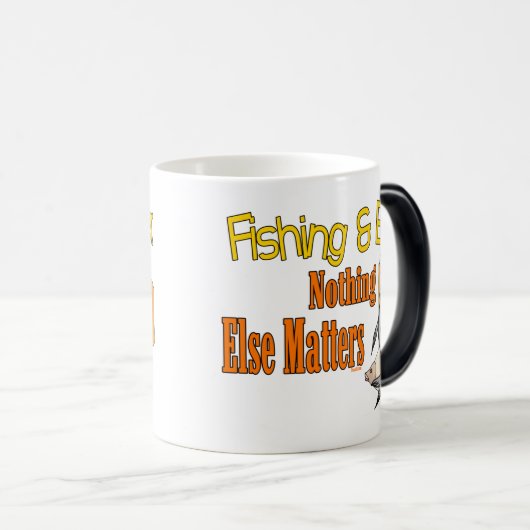 Vist en beer niets anders magische mok (Voorkant rechts)