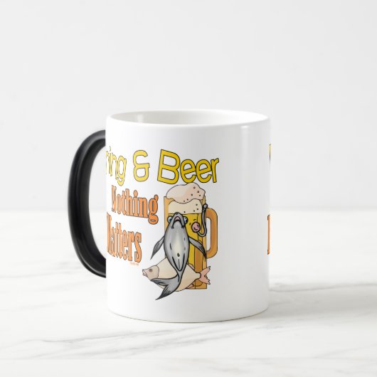 Vist en beer niets anders magische mok (Voorkant links)