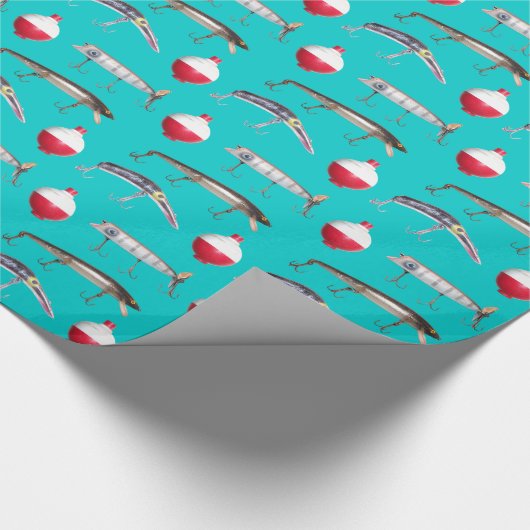 Vist en Bobbers Cadeaupapier (Hoek)