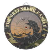 Vist en Camo Dartboard Dartbord (Voorkant)