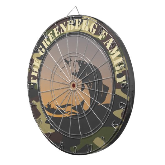 Vist en Camo Dartboard Dartbord (Voorkant Rechts)